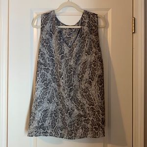 West Kei, grey snake print blouse